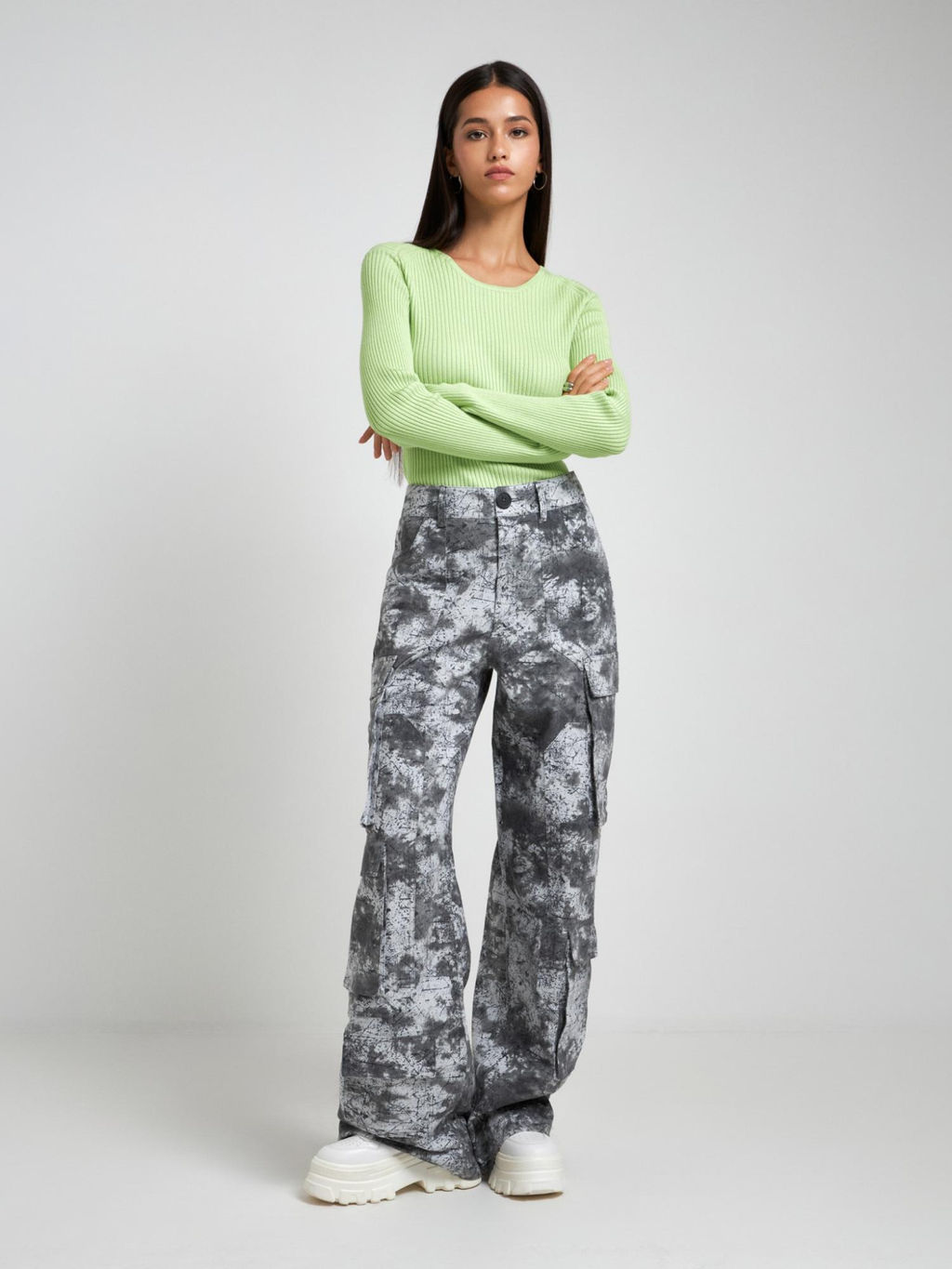 10200160693 Брюки жен. Veneto_pants серый