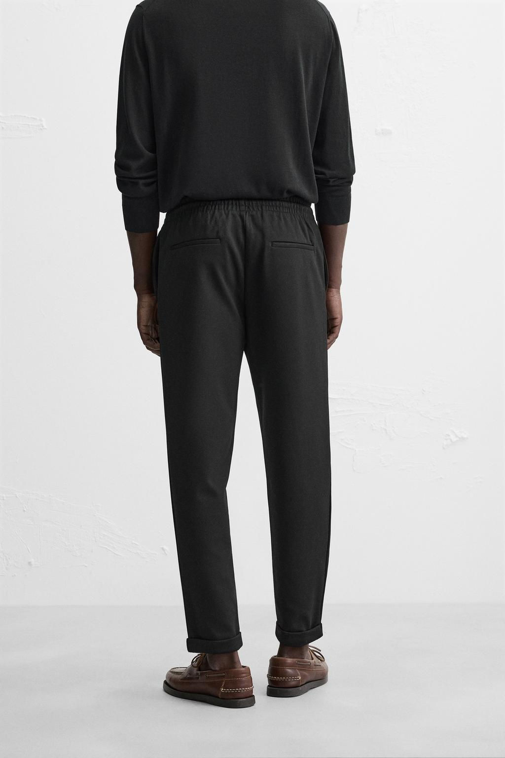 EASY CARE JOGGER WAIST TROUSERS - Zara фото 12