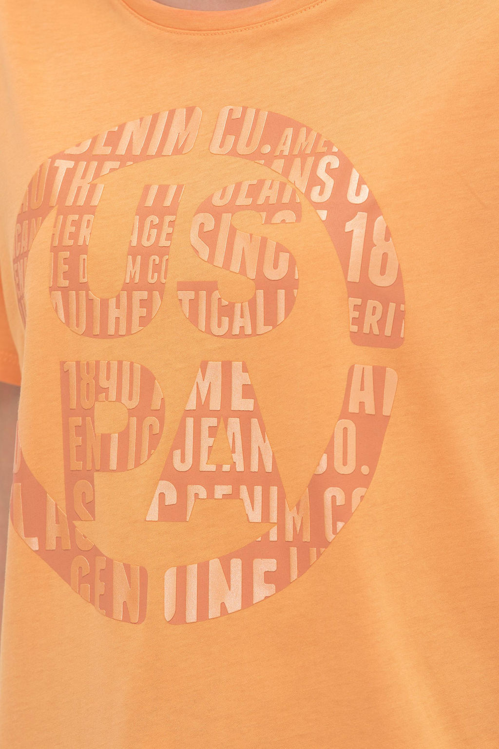 Женская оранжевая футболка - U.s. polo assn фото 7