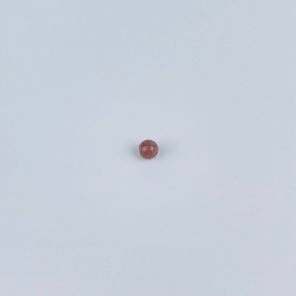 Бусины для украшений из Клубничного кварца (5 шт)