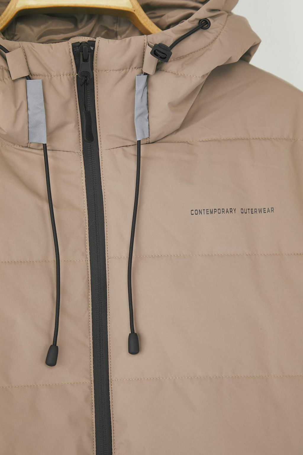 Bej Regular Kal?p Kapusonlu Su Itici Sisme Mont TWOAW26MO00000 - Trendyolmilla фото 7