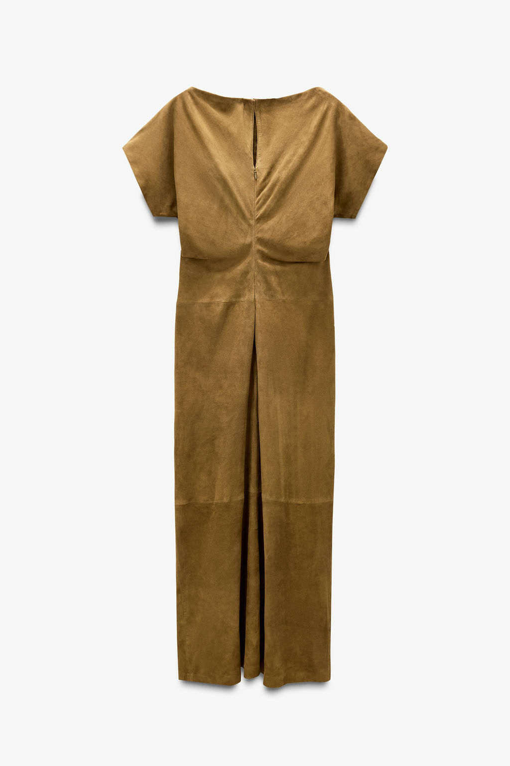 LIMITED EDITION DRAPED SUEDE LEATHER DRESS - Zara фото 7