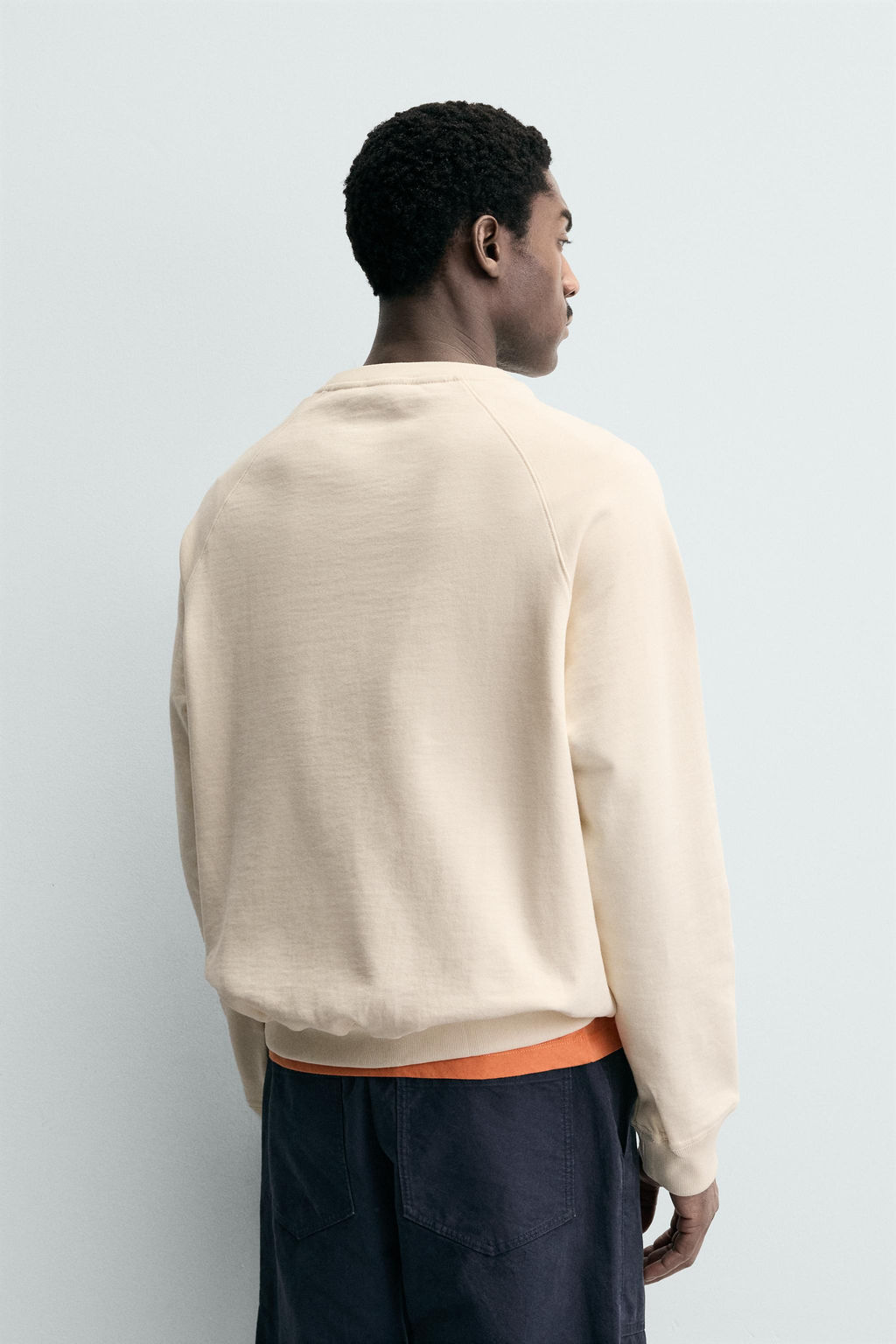 SUDADERA CREWNECK LAVADA / Crudo - Zara фото 3