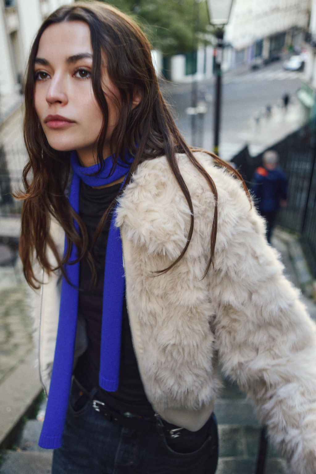 FAUX FUR BOMBER JACKET - Zara фото 2