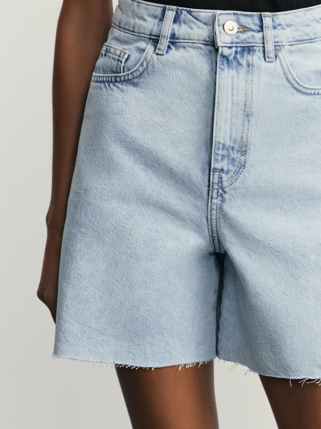 Джинсовые шорты А-силуэта / Zarina фото 6