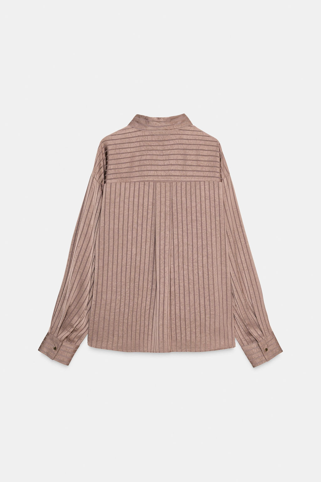 STRIPED SATIN SHIRT - Zara фото 8