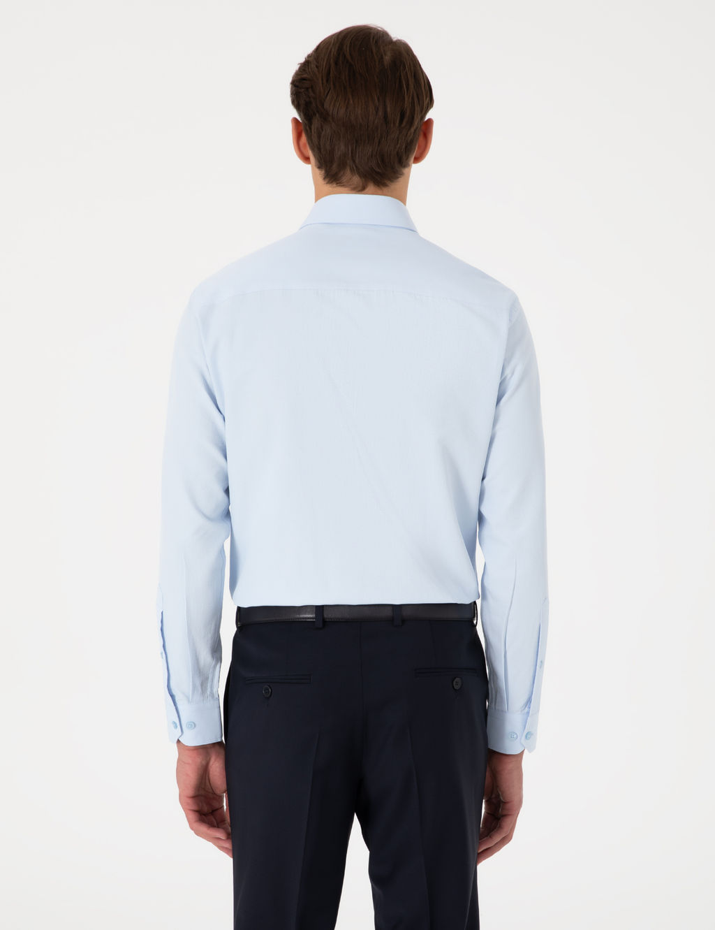 A__k Mavi Slim Fit Uzun Kollu Arm_rl_ G_mlek