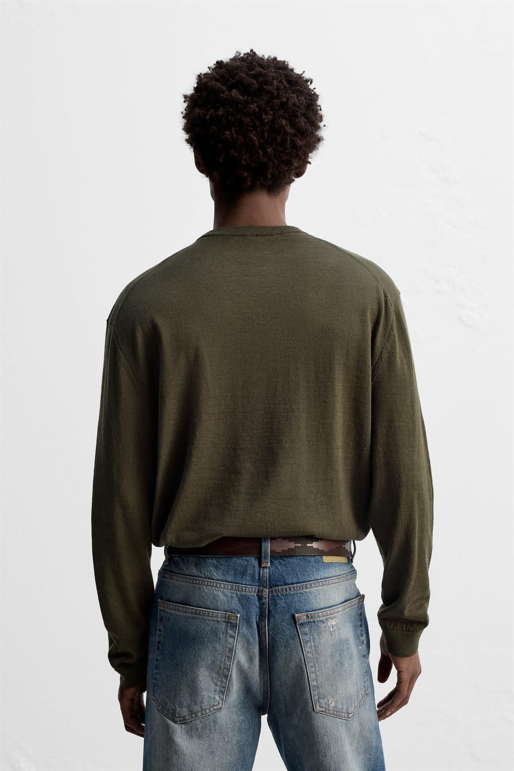 WOOL - COTTON SWEATER - Zara фото 3