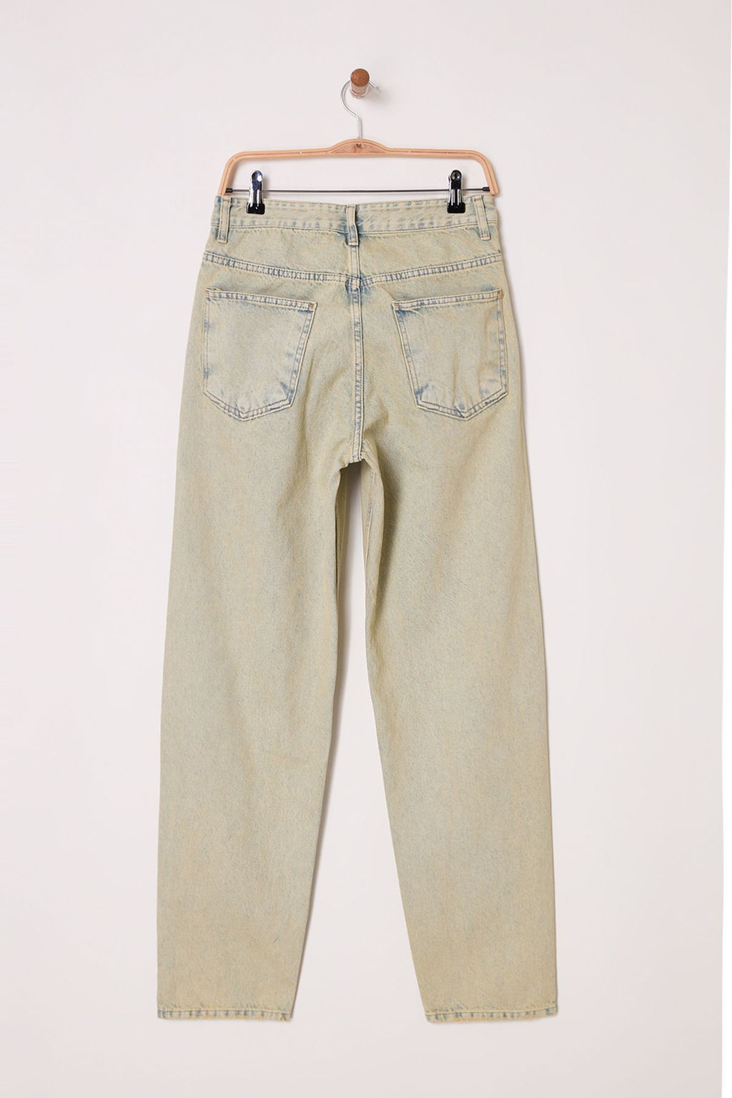 TRENDYOL MAN Mavi -Yesil Tintli Baggy Fit Bol Kot Pantolon Jeans TMNSS25JE00008 - Trendyolmilla фото 3