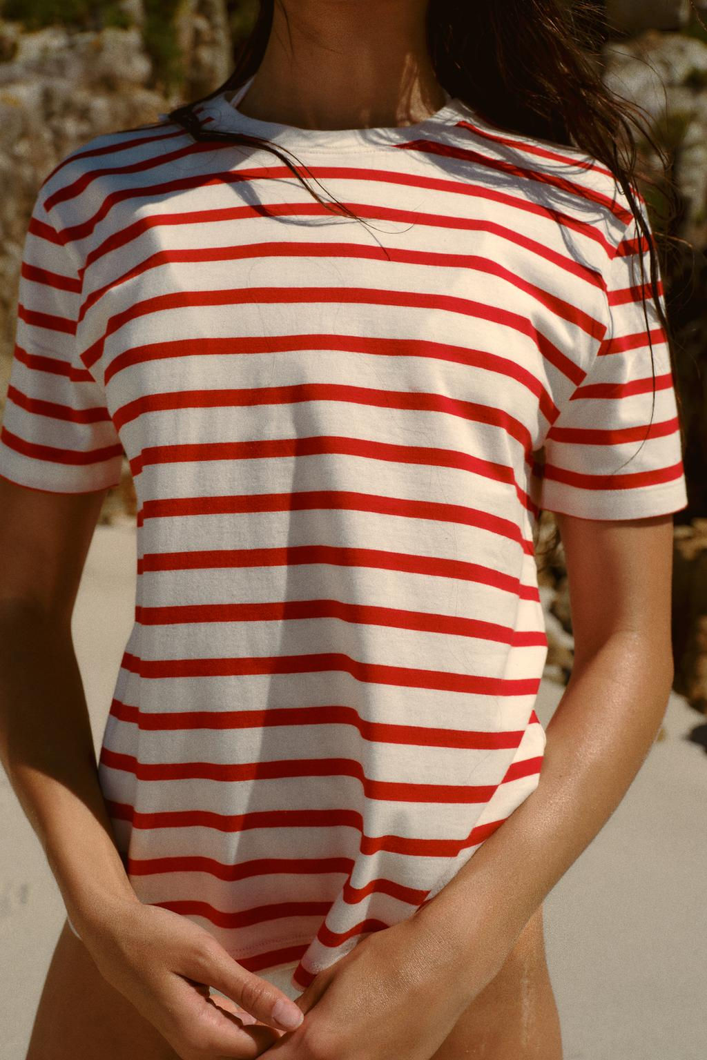 BASIC COTTON T-SHIRT - Zara фото 19