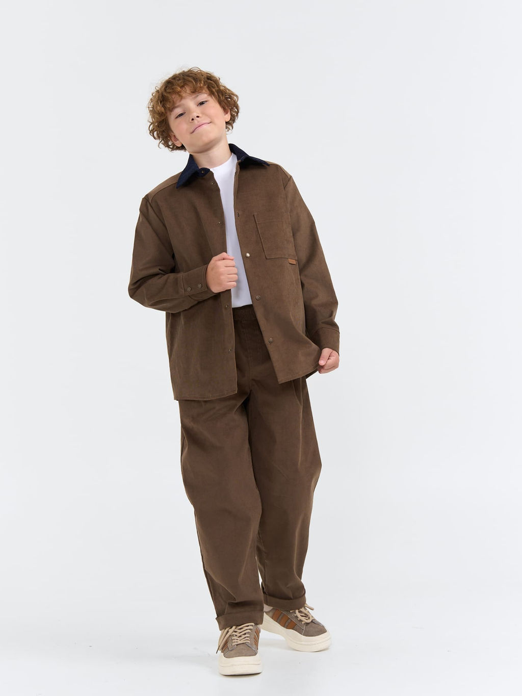 Рубашка вельветовая Трюфель 7+ - Bungly фото 4