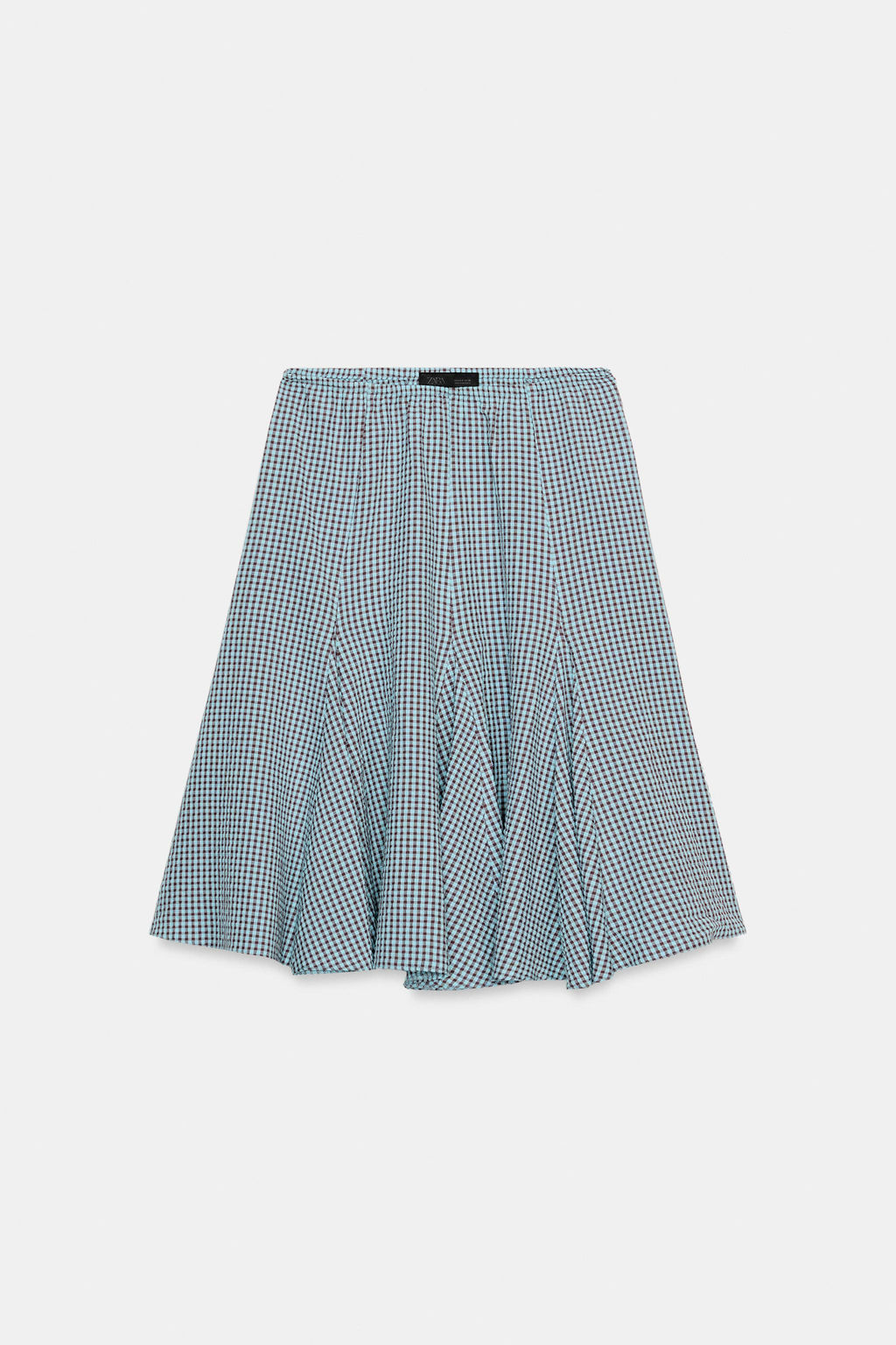 GINGHAM GODET MIDI SKIRT - Zara фото 10