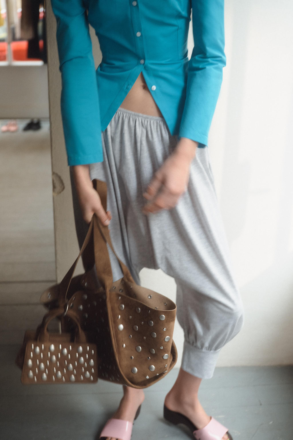 CITYBAG TACHAS / Marr?n - Zara фото 2