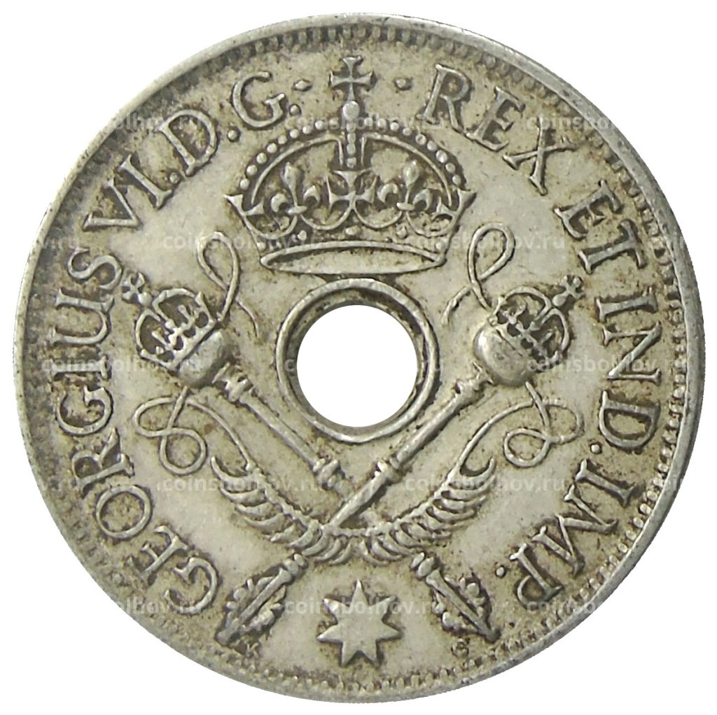 1 шиллинг 1938 года Британская Новая Гвинея