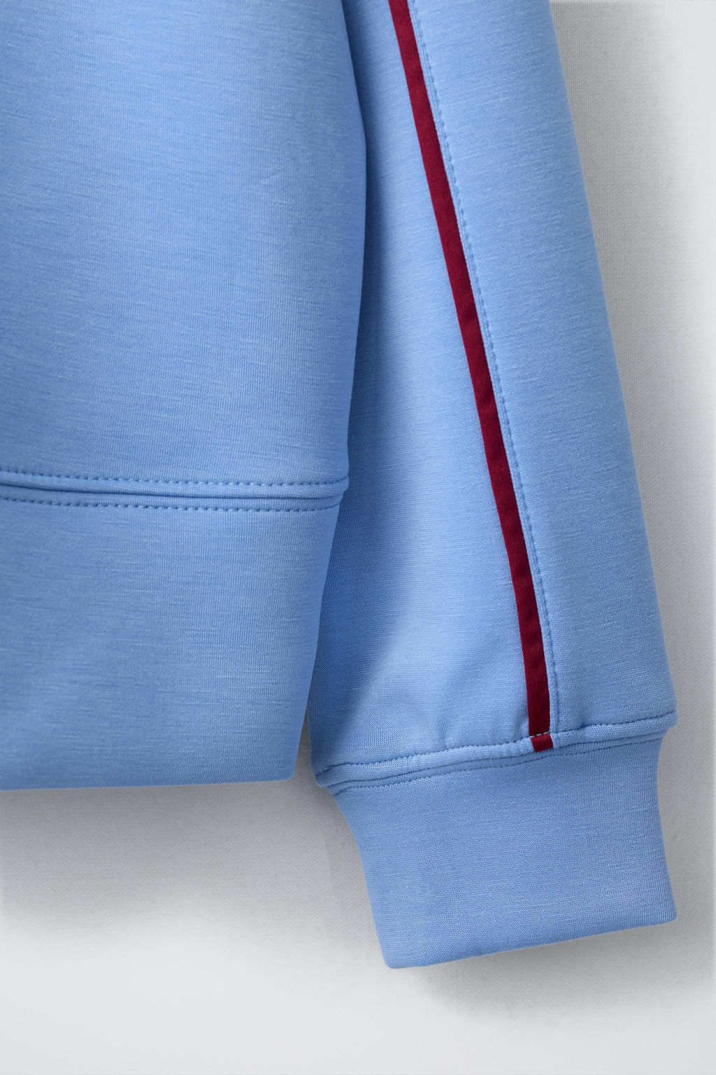 SUDADERA CAPUCHA CONTRASTE / Azul claro - Zara фото 5