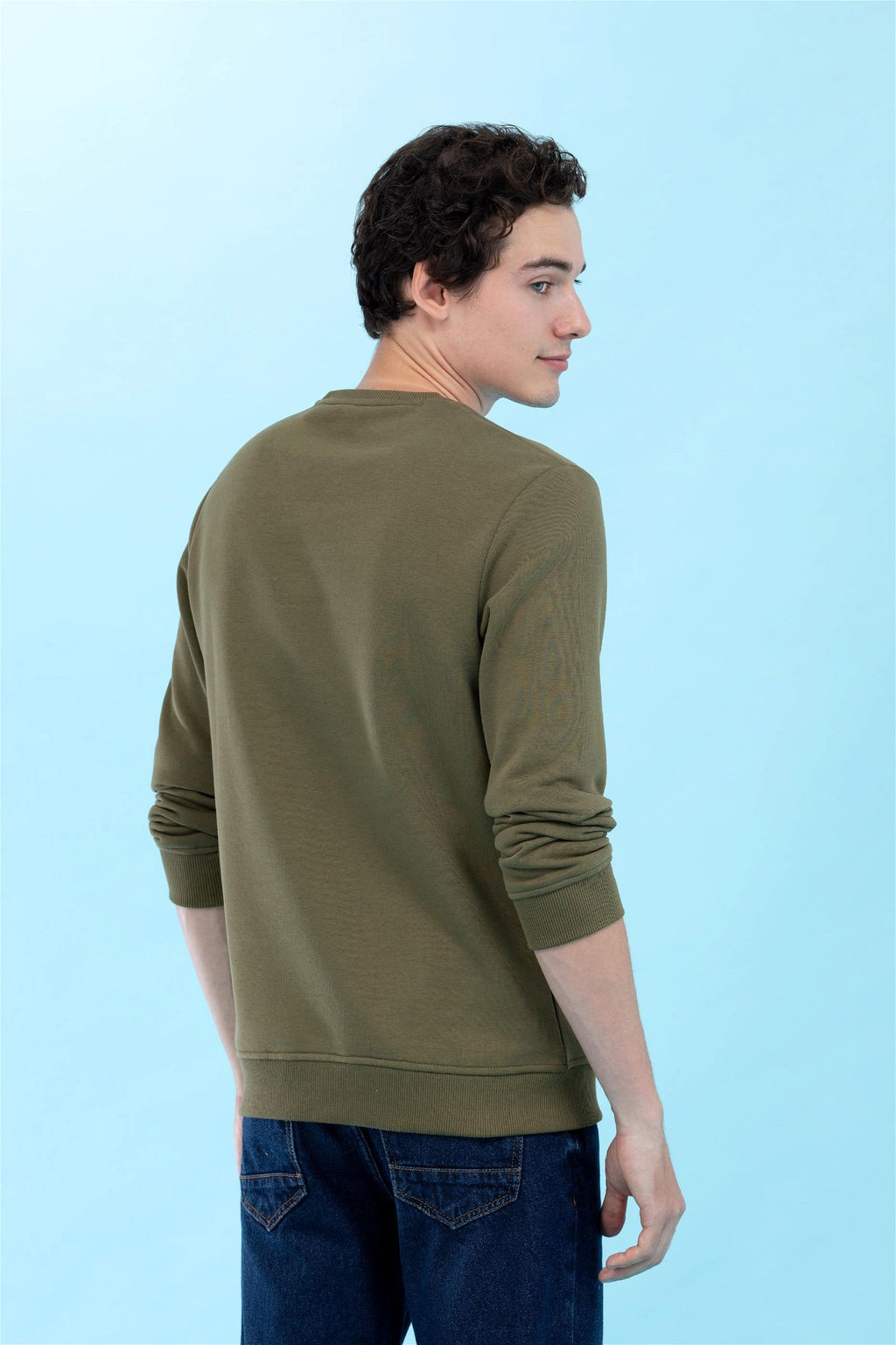 U. S. Polo Assn / Базовый свитшот цвета хаки с круглым вырезом - U.s. polo assn фото 7