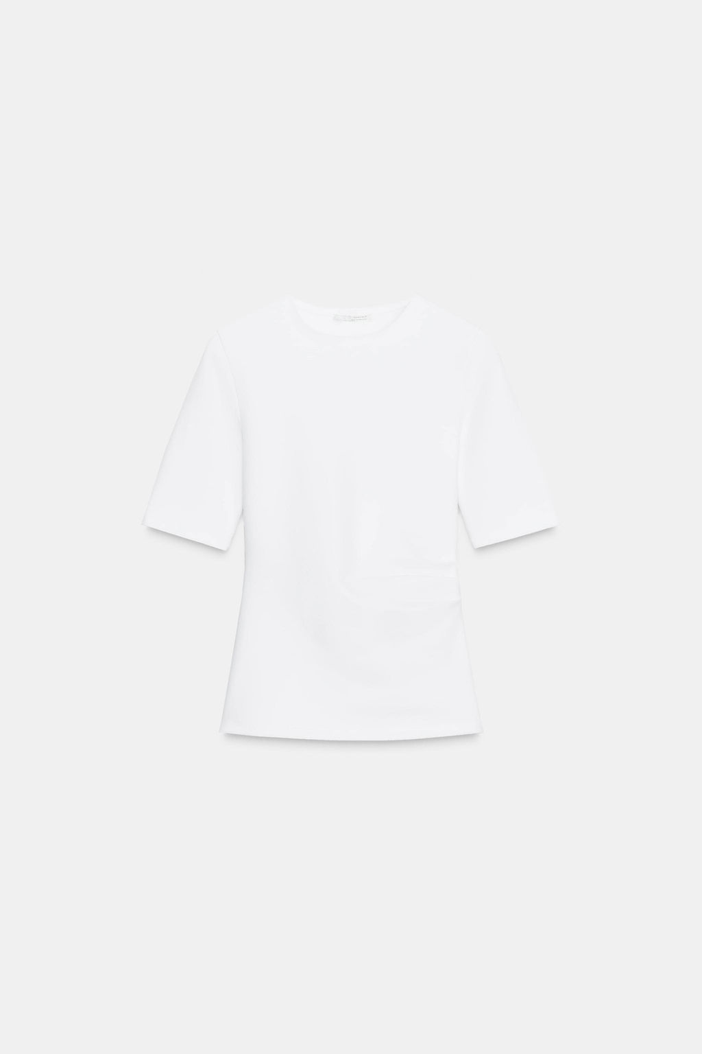 GATHERED INTERLOCK T-SHIRT - Zara фото 5