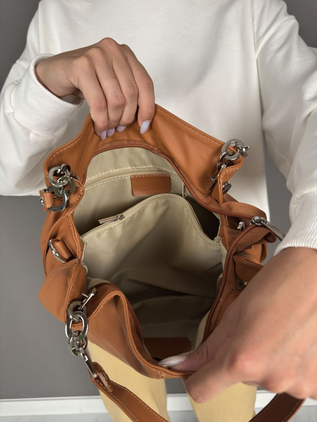 Сумка женская из телячьей кожи