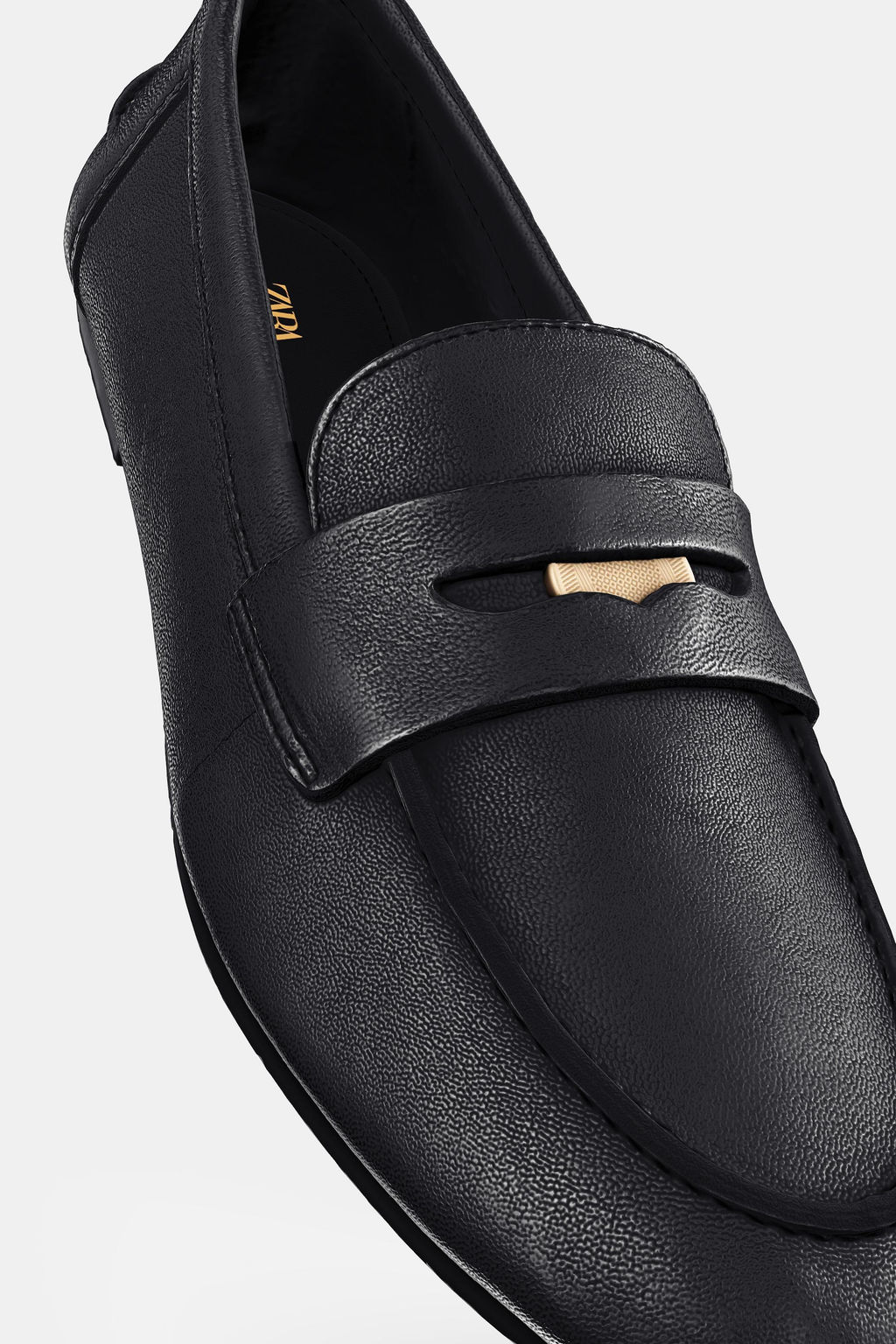 LEATHER PENNY LOAFERS - Zara фото 14