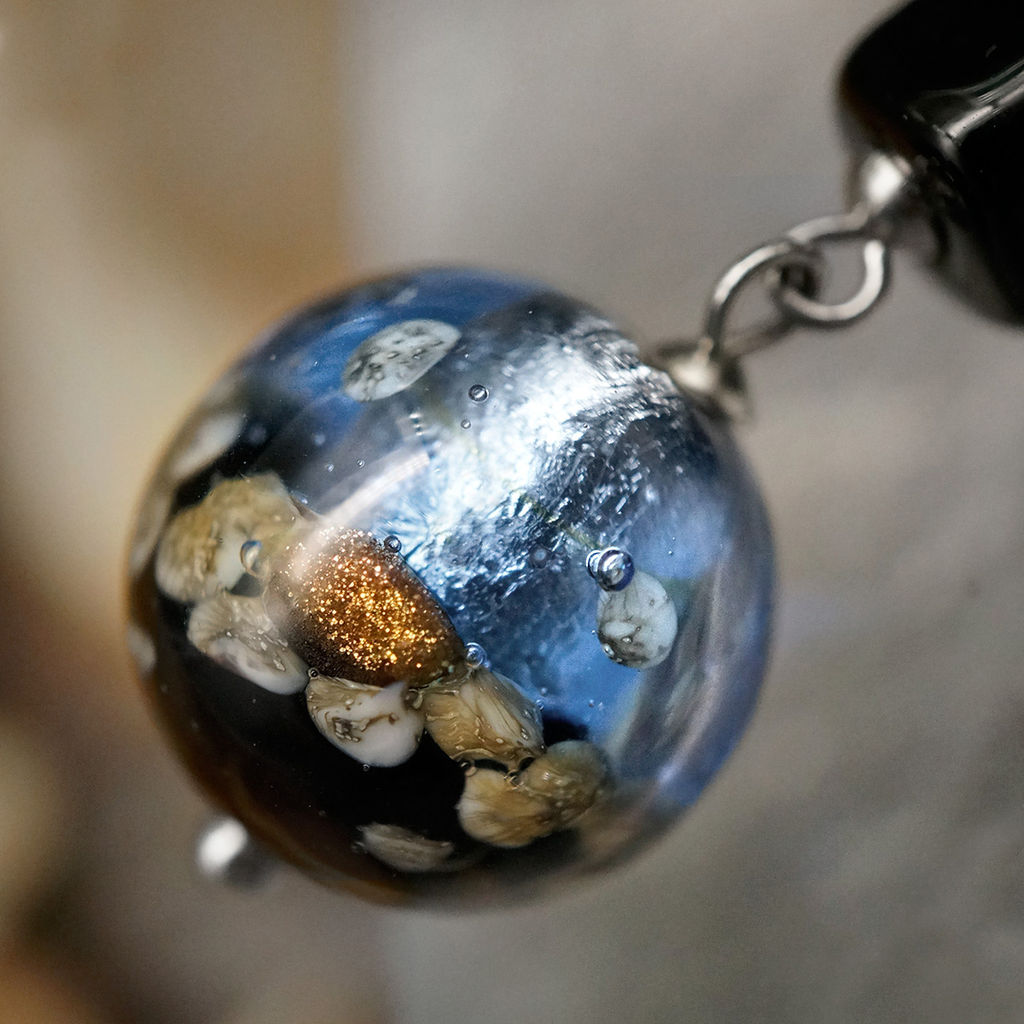 Серьги из муранского стекла GRACEFUL BLOOM LS3129 - Vloes фото 9