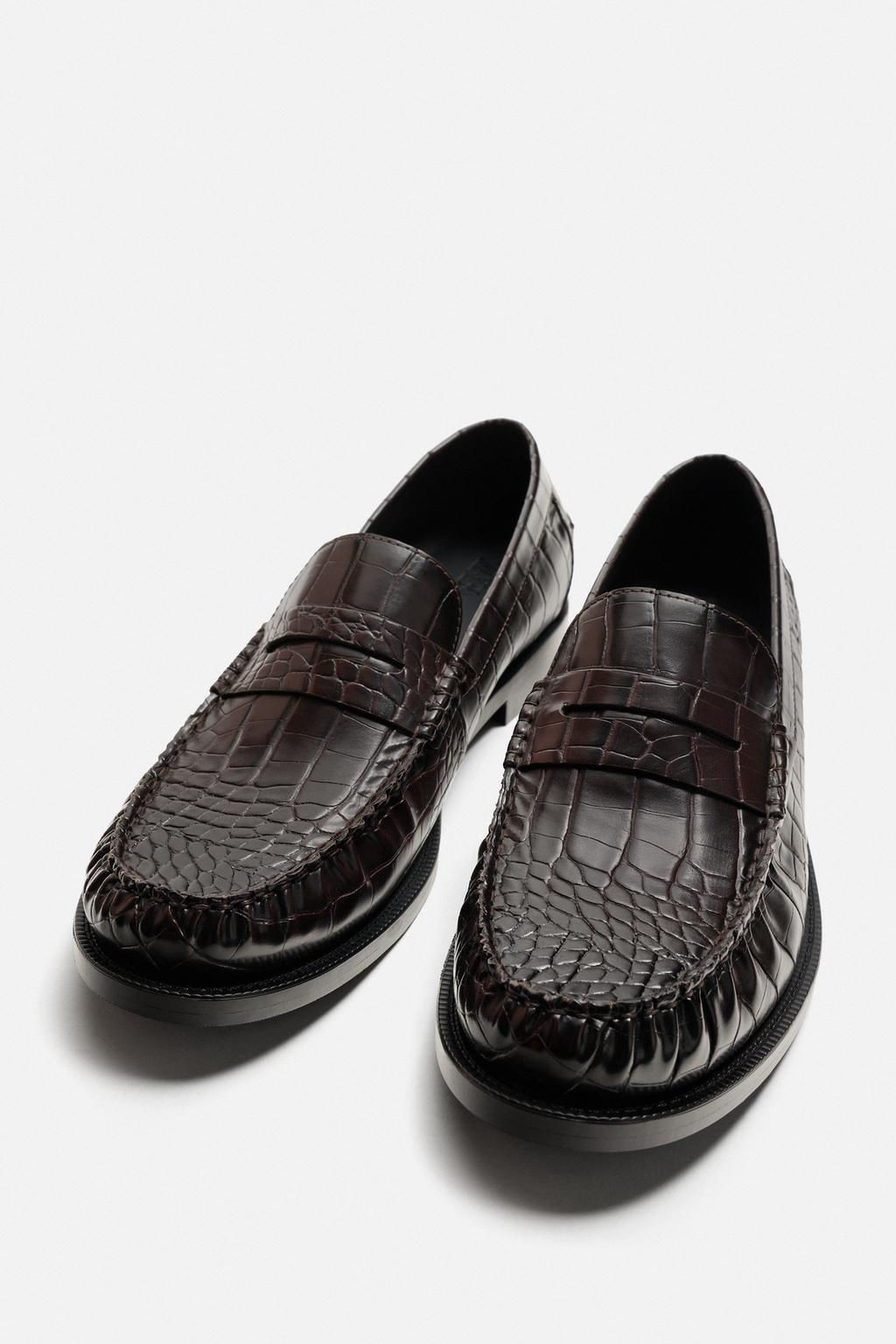 CROCODILE EMBOSSED LOAFER - Zara фото 2