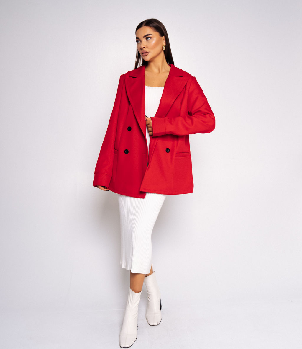 Пиджак #БШ2836, красный