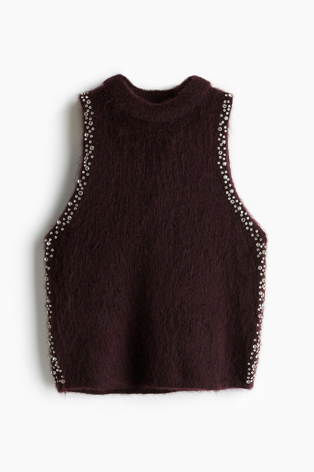 Top en mezcla de mohair con detalles de strass - H&m фото 5