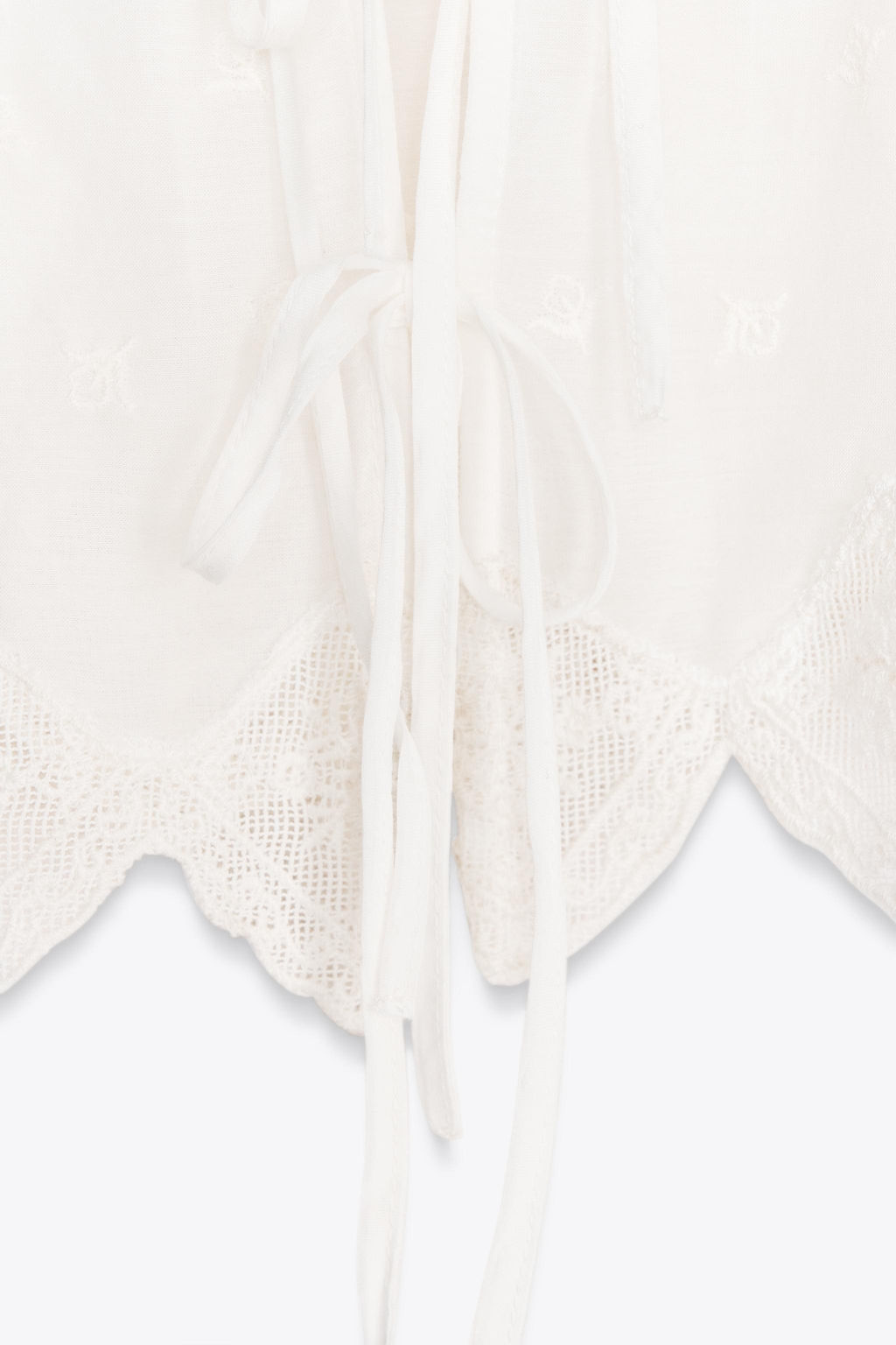 EMBROIDERED STRAPPY TOP - Zara фото 22