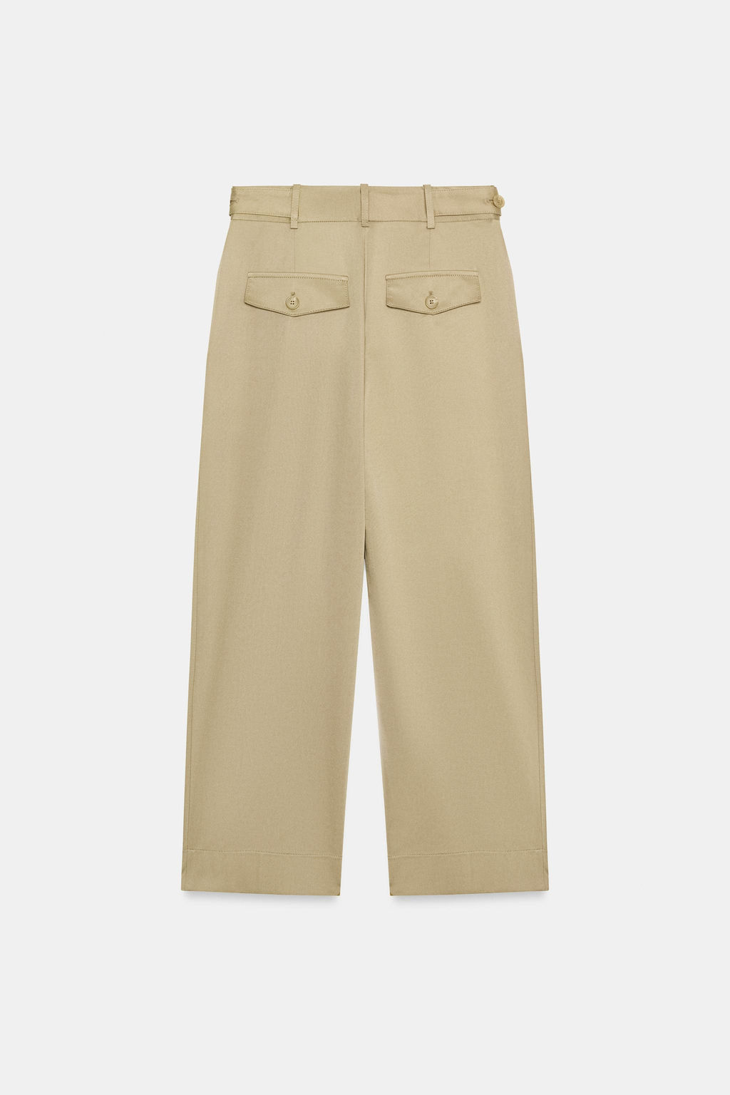 PANTAL?N TIRO BAJO TRABILLAS LATERALES / Tostado - Zara фото 5