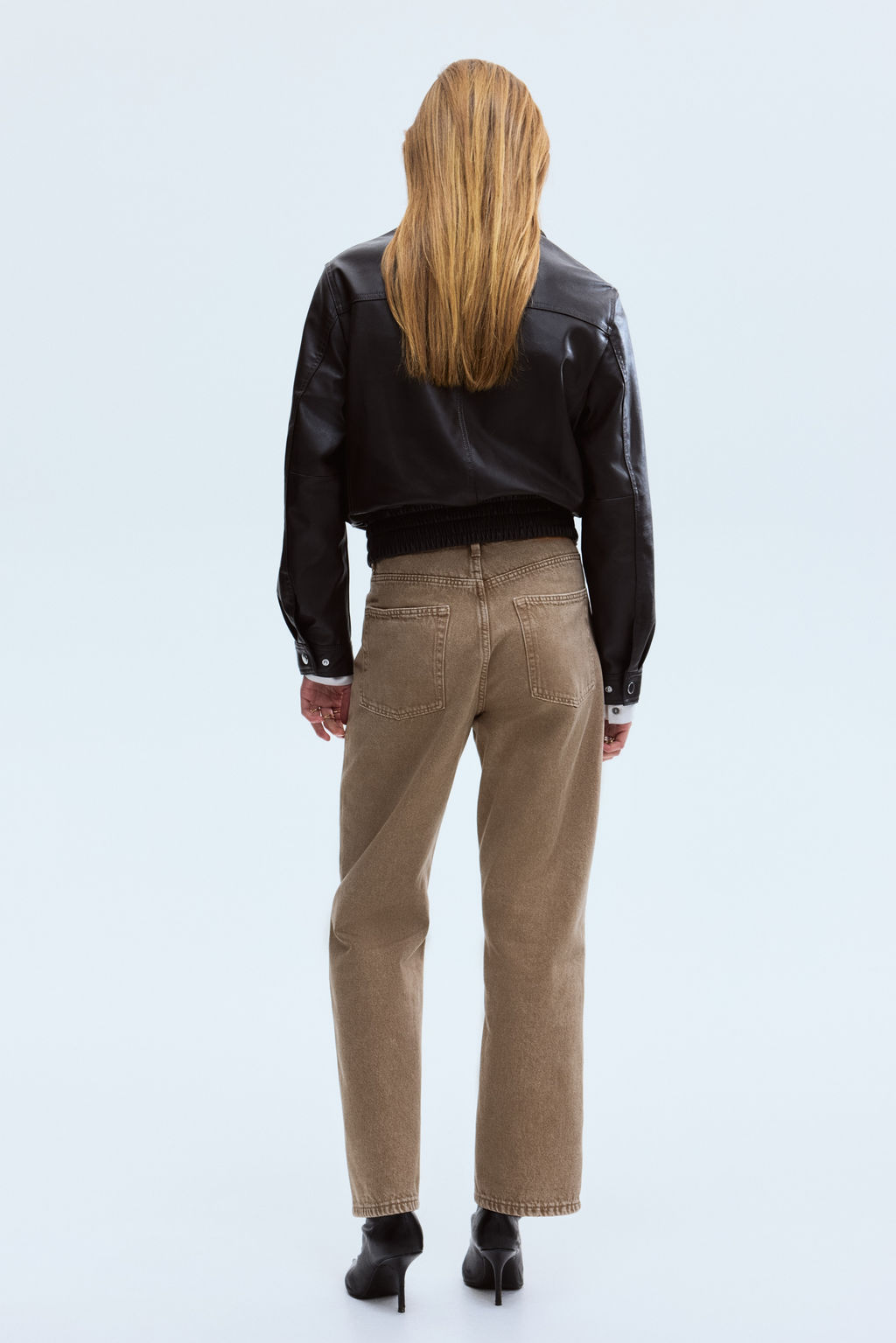 Straight High Waist Ankle Jeans - H&m фото 10