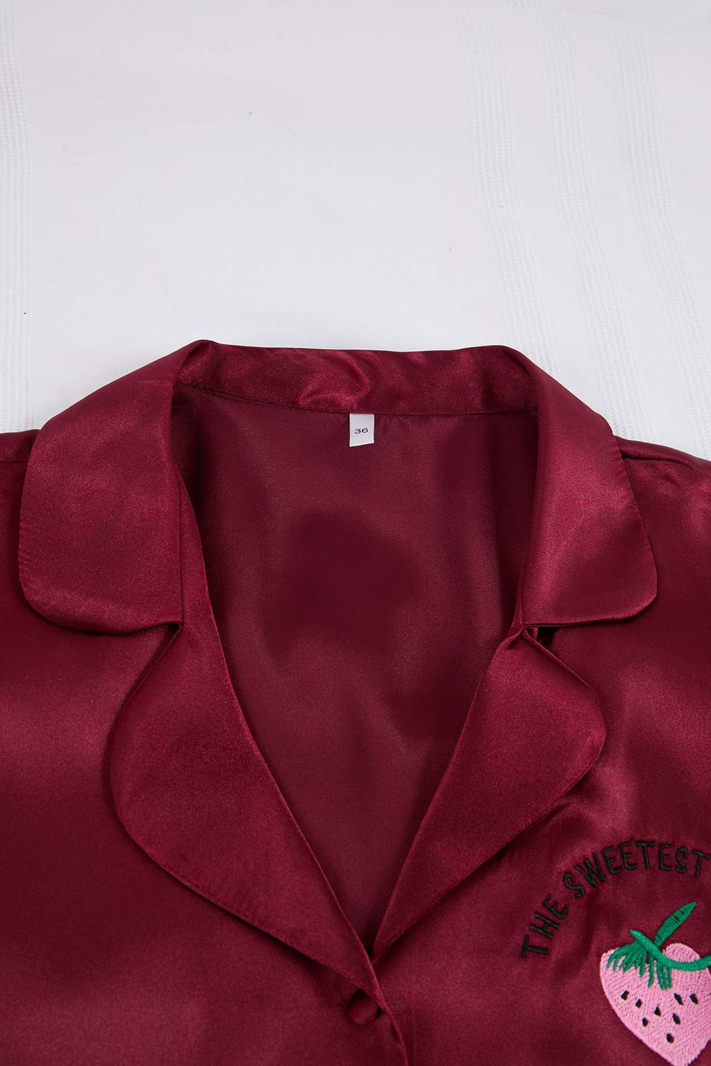 Trendyolmilla Siyah Cilek ve Slogan Nak?sl? Saten Sortlu Dokuma Pijama Tak?m? THMSS22PT0395  фото 30