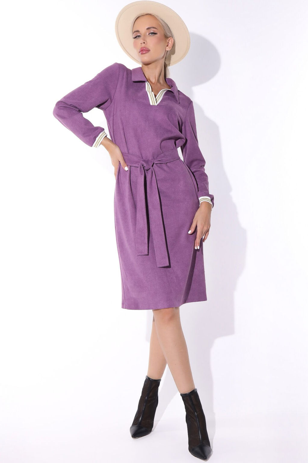 Платье Поло (ежевика) - Эльза фото 6