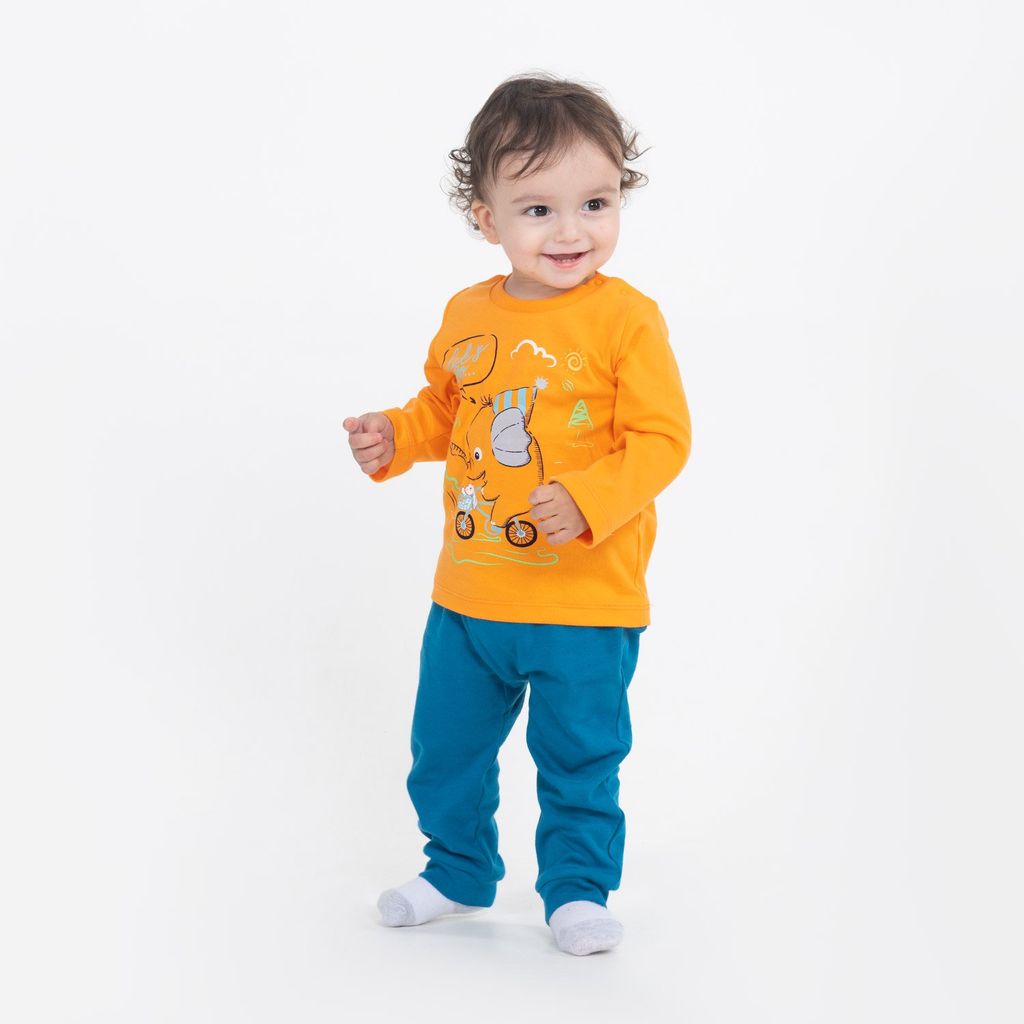 CRB wear/CWNB 62833-29-285 Джемпер для мальчика, оранжевый/Ex.Cherubino фото 2