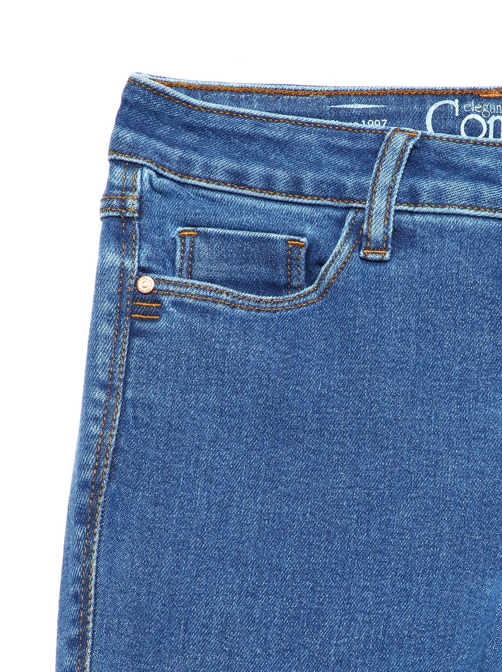 CONTE Моделирующие eco-friendly Джинсы skinny c супервысокой посадкой CON-174 Lycra® authentic blue