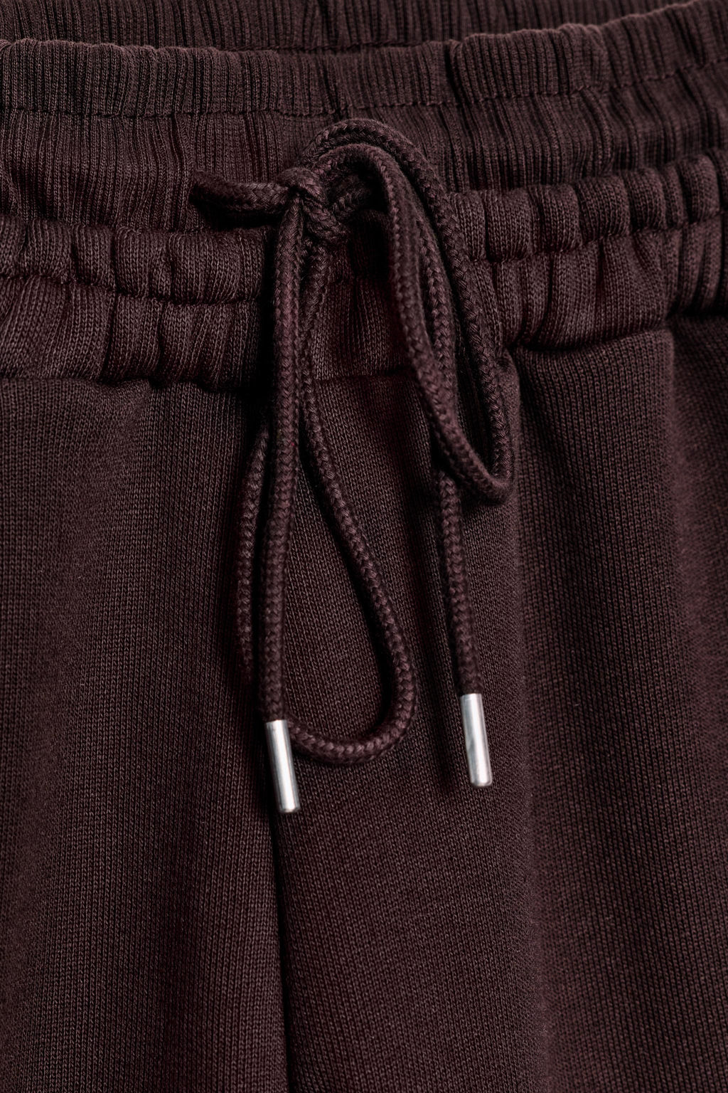 STRAIGHT-LEG PLUSH TROUSERS