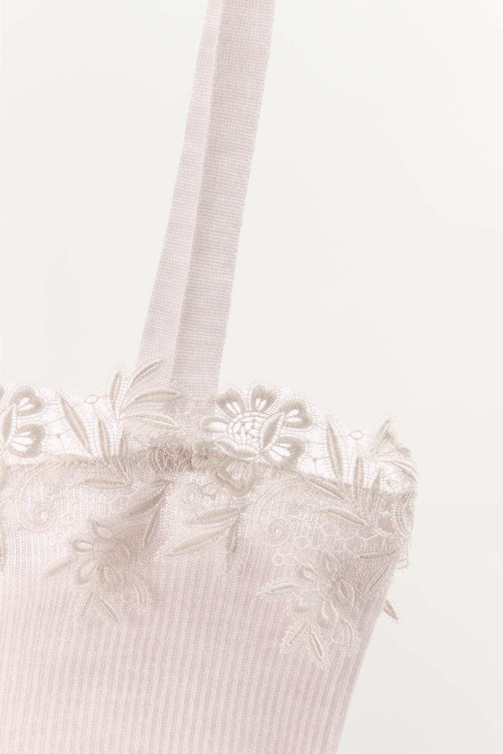 WOOL TOP WITH LACE - Zara фото 4