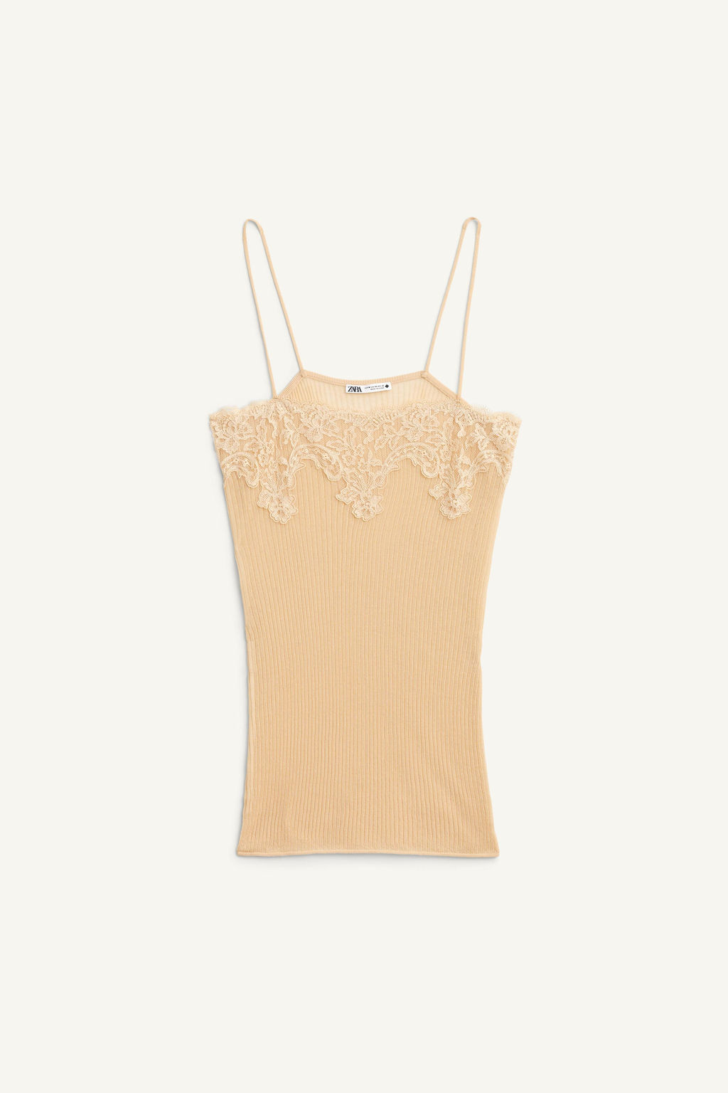 LIMITED EDITION RIBBED LACE TOP - Zara фото 3
