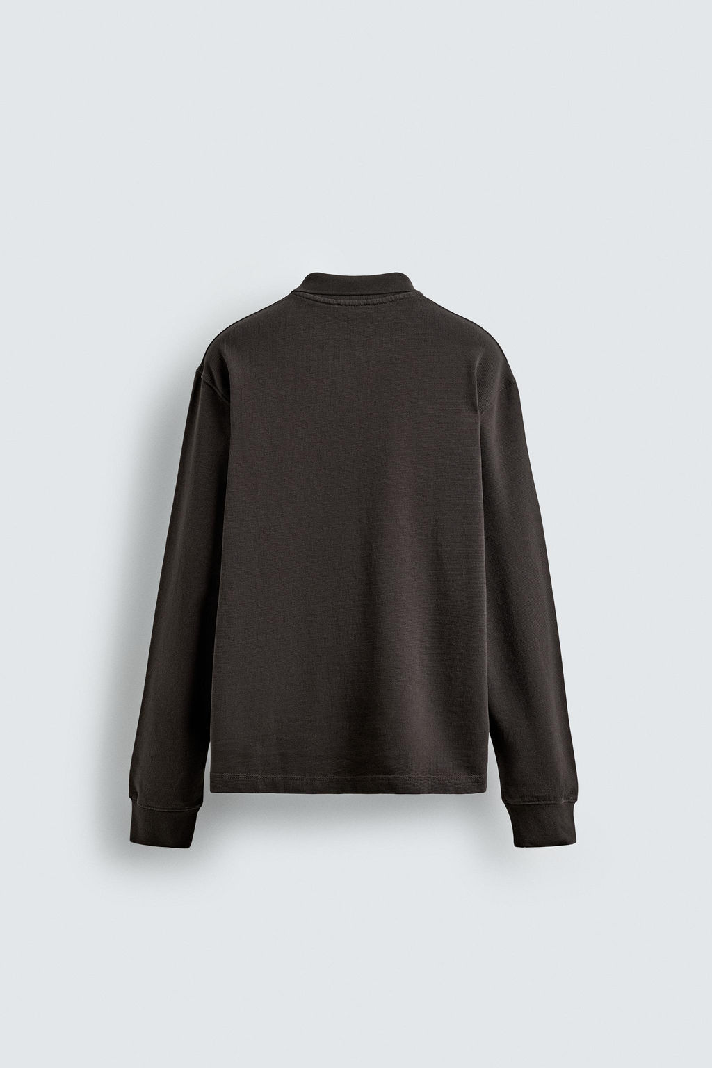 WASHED TEXTURED POLO SHIRT - Zara фото 8
