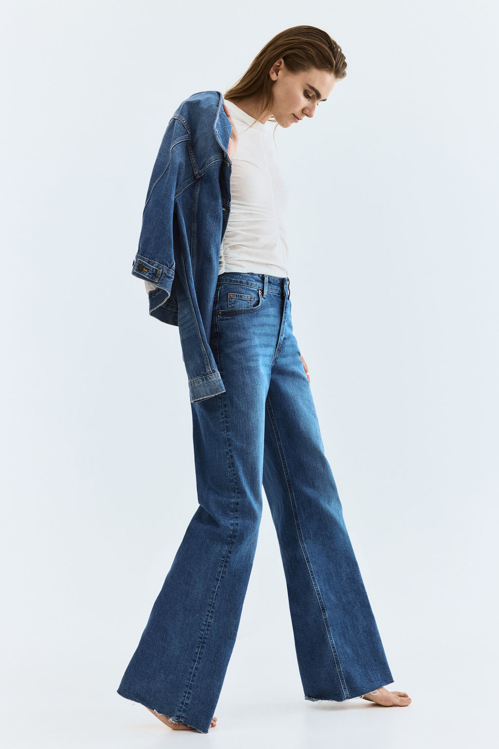 Wide High Waist Jeans - H&m фото 19