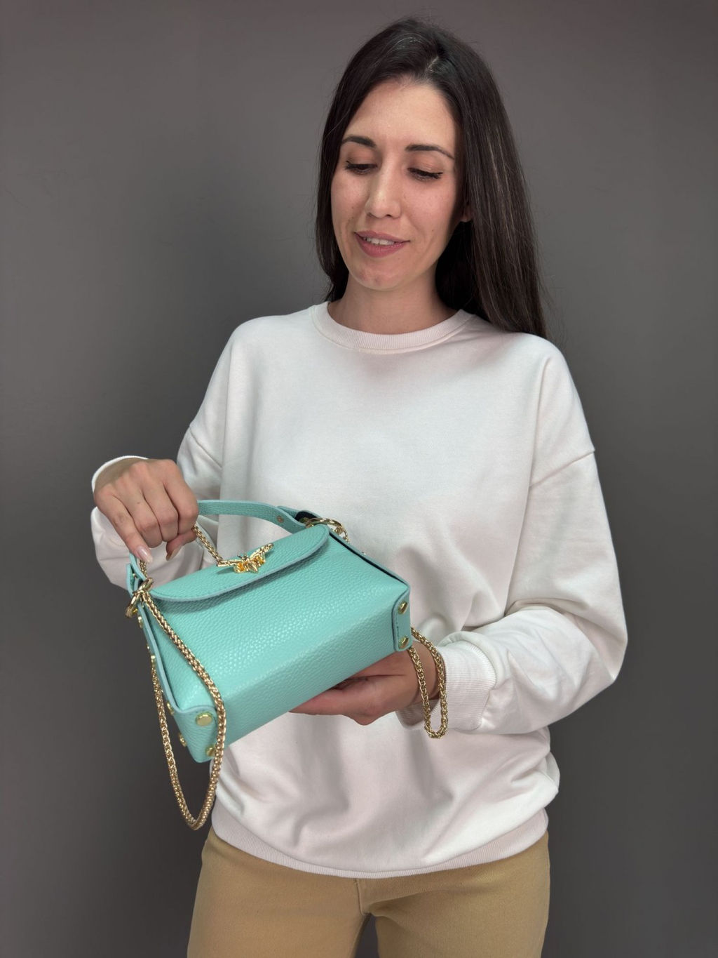 Сумка женская из телячьей кожи