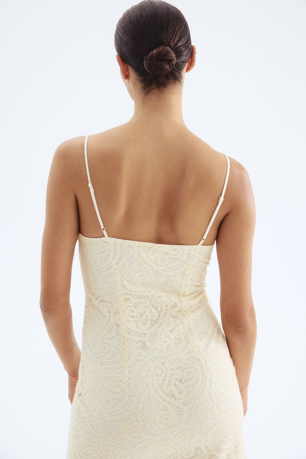 Vestido de encaje con tirantes espagueti - H&m фото 3