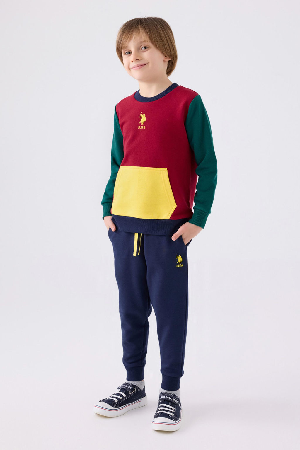 Erkek _ocuk Bordo Pijama Tak_m_ Sepette S_rpriz _ndirim - U.s. polo assn фото 3