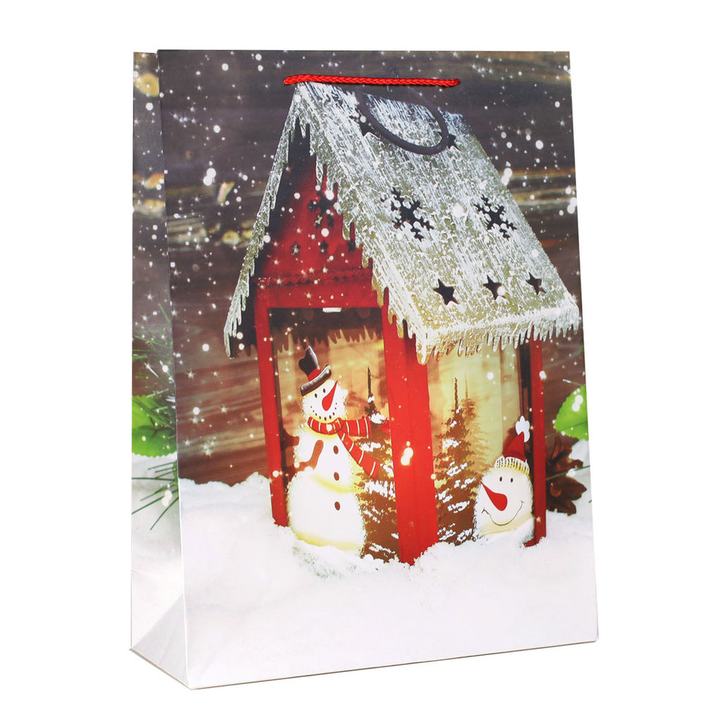 Цена за 12 шт. Пакет подарочный 31х42х12см / 5383ХL /уп 12/300/Новый год - ГалеонТрейд фото 21