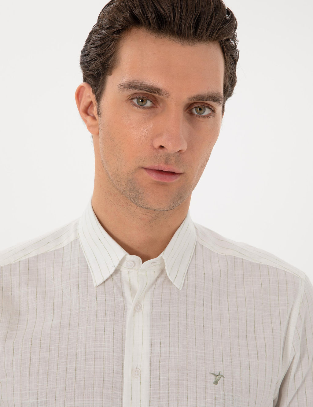 Haki Regular Fit Uzun Kollu G_mlek - Cacharel фото 2