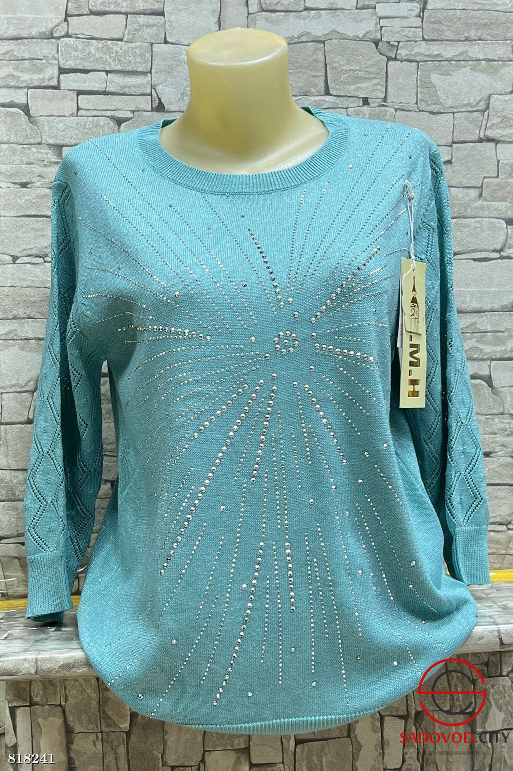 Свитер женский со стразами - Bruno фото 3
