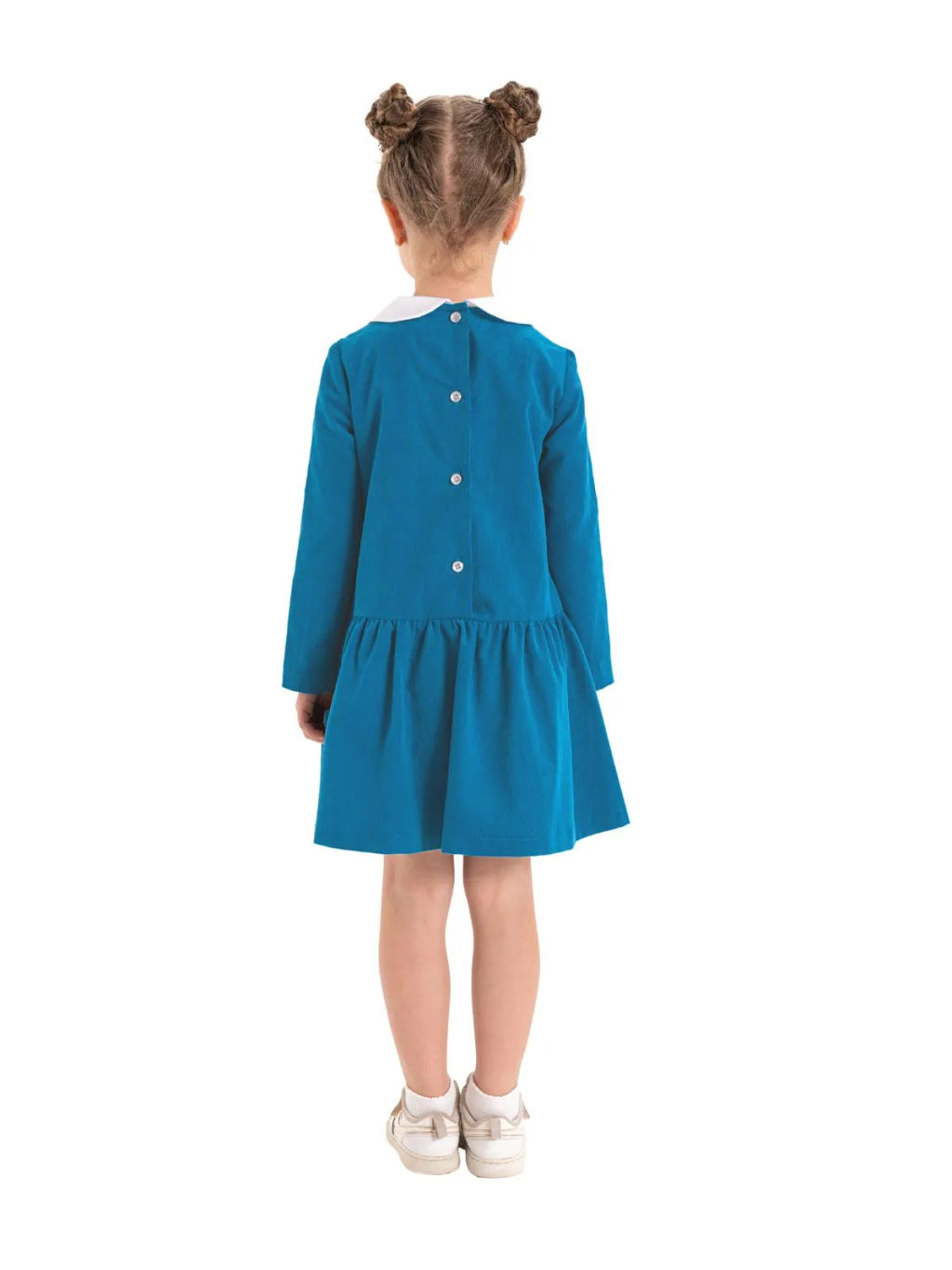 Платье из микро-вельвета дев. О66641 - Карамелли фото 3