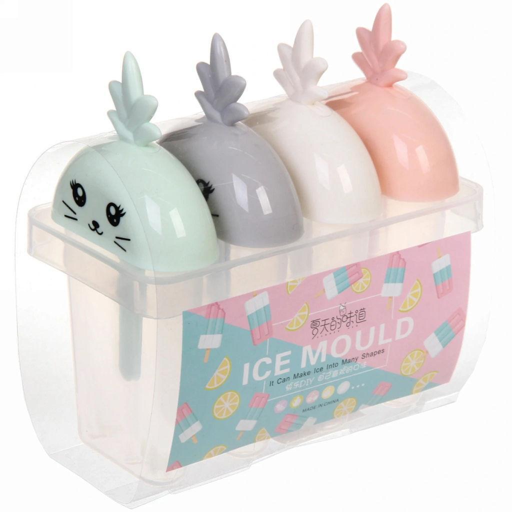 Цена за 2 шт. Форма для приготовления мороженого "Котята" 4шт