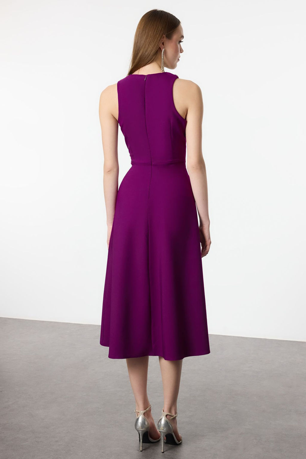 Murdum A-Kesim Tas Aksesuarl? Dokuma Abiye Gece Mezuniyet Elbisesi TPRSS24EL00178