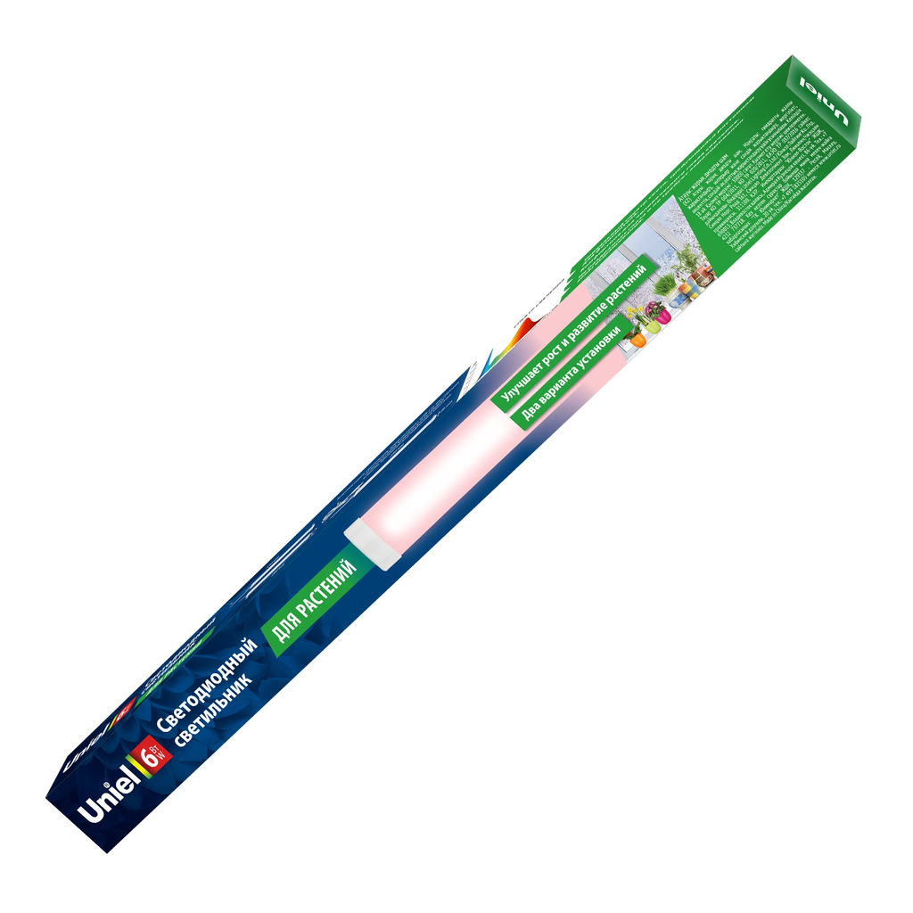 ULT-P39-6W/SPLE IP40 WHITE Светильник для растений светодиодный, высота 320мм, на колышке. Спектр для фотосинтеза. TM Uniel