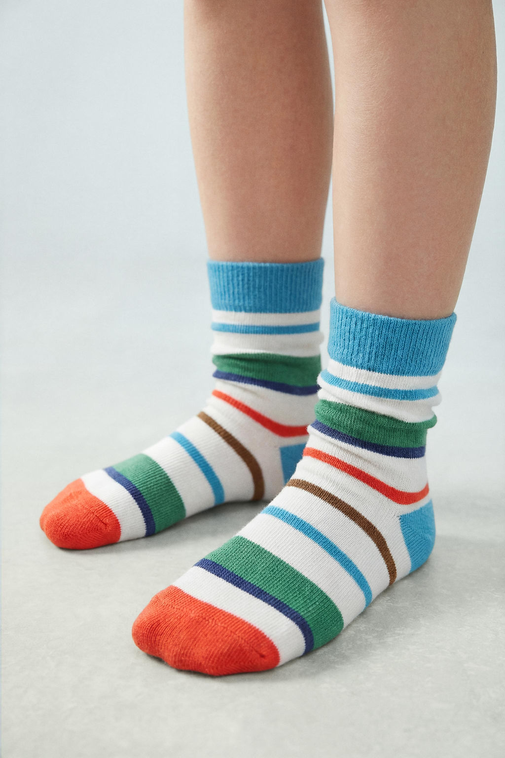 PACK TRES CALCETINES MEDIOS RAYAS ISABELLE VANDEPLASSCHE  / Multicolor - Zara фото 6